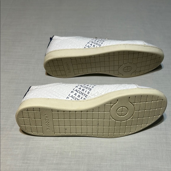 Lacoste White Sneakers with Perforated Leather and Minimalist Design - Picture 8 of 8